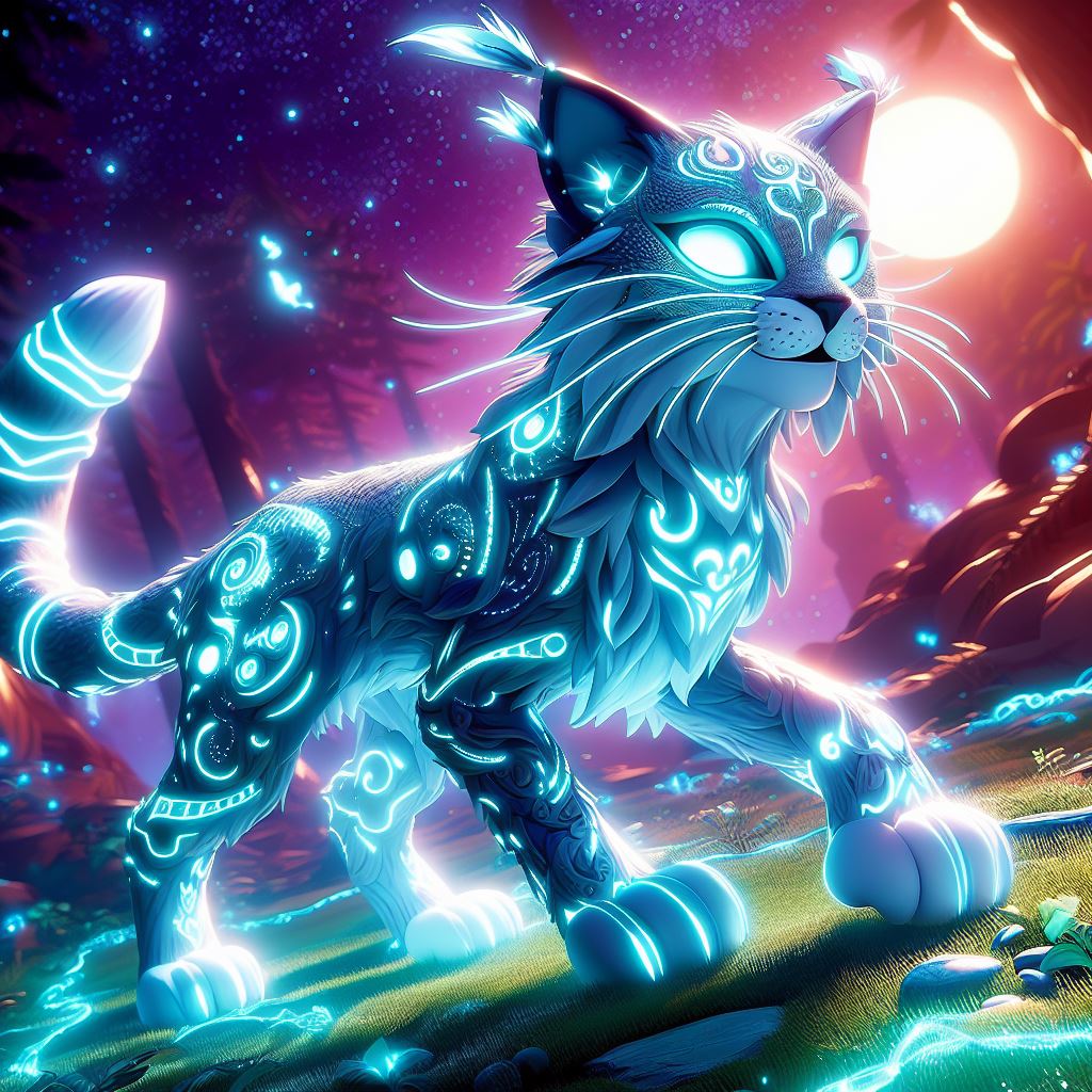The Luminous Lore Lynx: An Imaginary Roblox Pet image